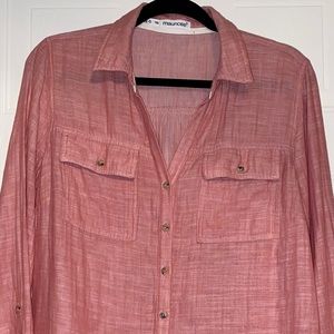 Maurice’s light red Button Up size 0